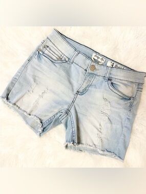 INDIGO REIN Distressed Jean Shorts
